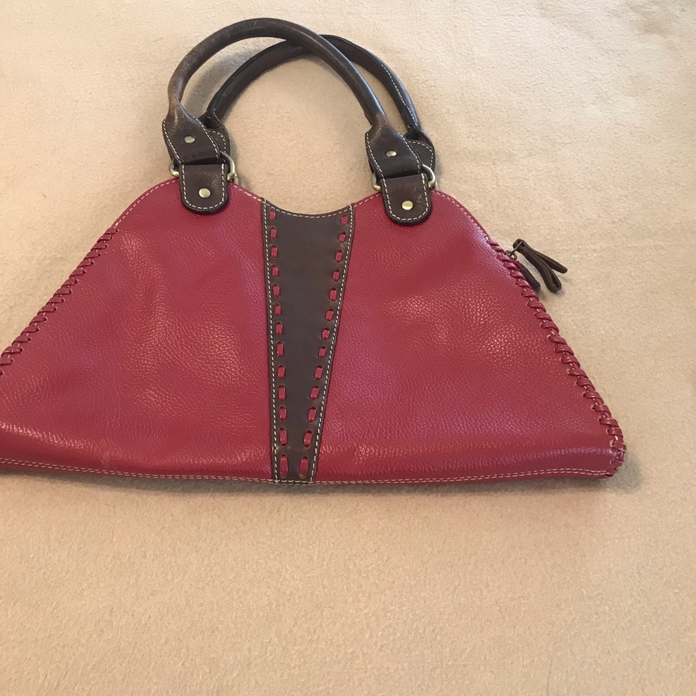 Sophia Visconti leather shoulder bag.